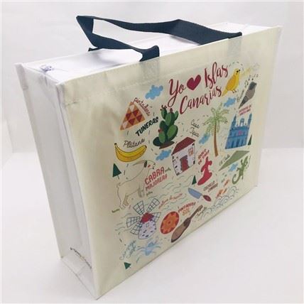 Lepa laminirana non woven zadrgo torbica